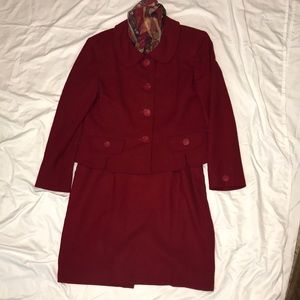 Herbert Grossman Two Piece Red Suit